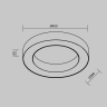 Потолочный светильник MAYTONI LUA C093CL-36W3K-B